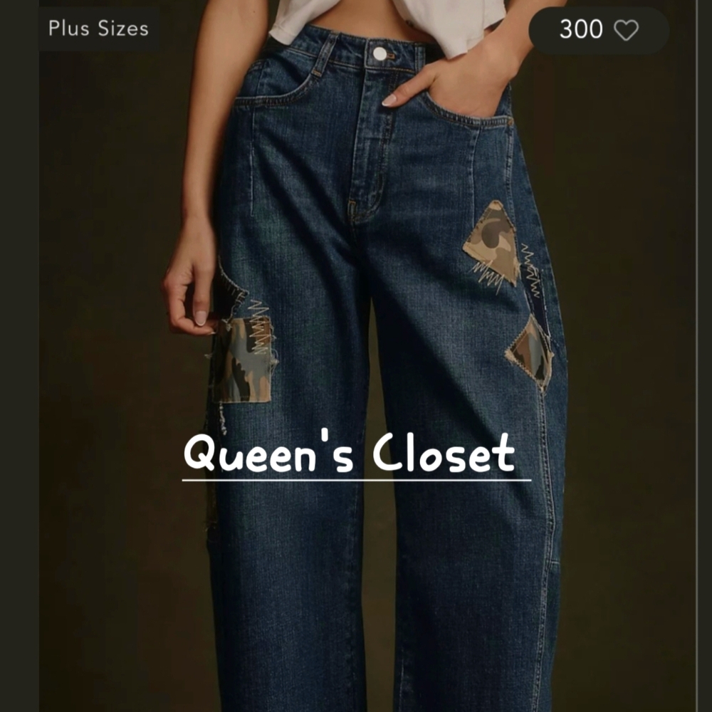 Anthropologie: Denim Patch Boyfriend Jean💥BRAND NEW